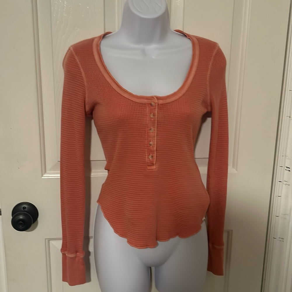 Billabong orange/coral long sleeve